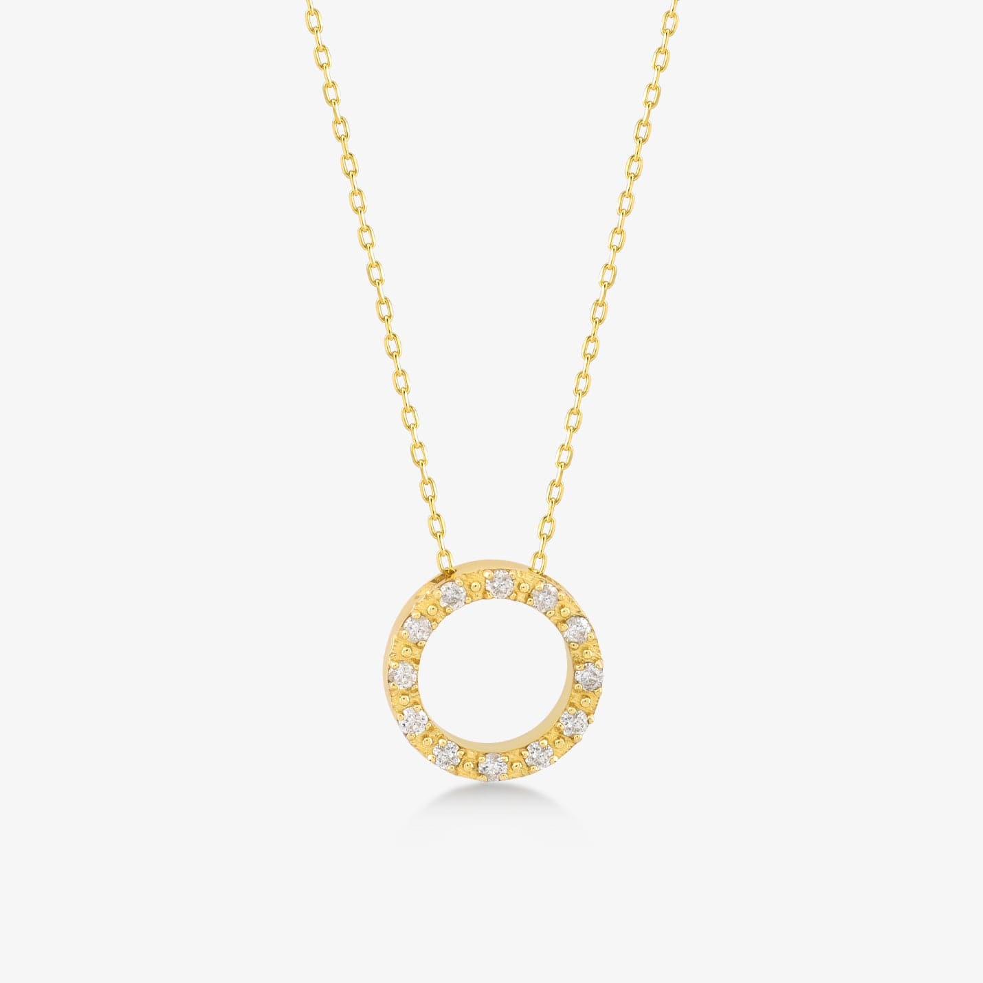 Diamond Circle Necklace