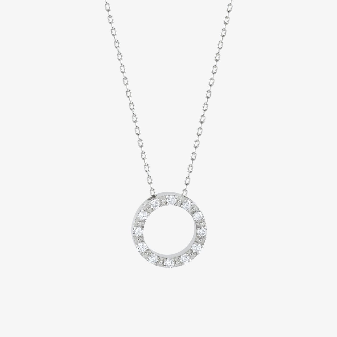 Diamond Circle Necklace