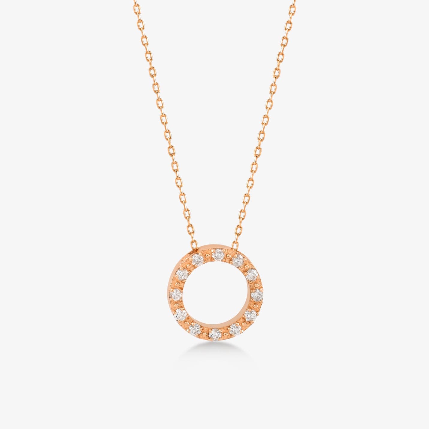 Diamond Circle Necklace