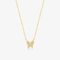 Diamond Butterfly Pendant Necklace
