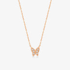 Diamond Butterfly Pendant Necklace
