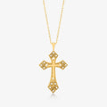 Diamond Gothic Cross Necklace