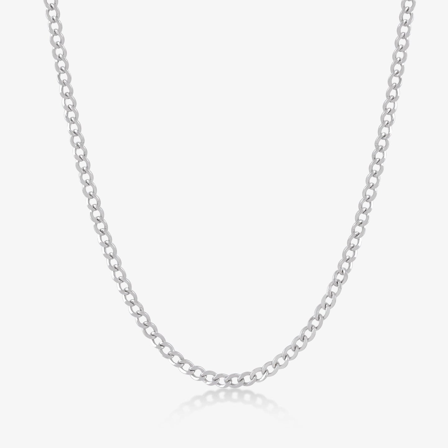 Curb Chain Necklace in 14K Solid Gold