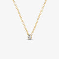 Bezel Solitaire Diamond Necklace