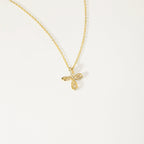 Diamond Cross Infinity Necklace