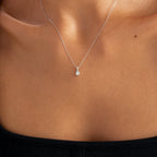 Diamond and Freshwater Cultered Pearl Necklace