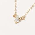 Floating Diamond Pendant Necklace