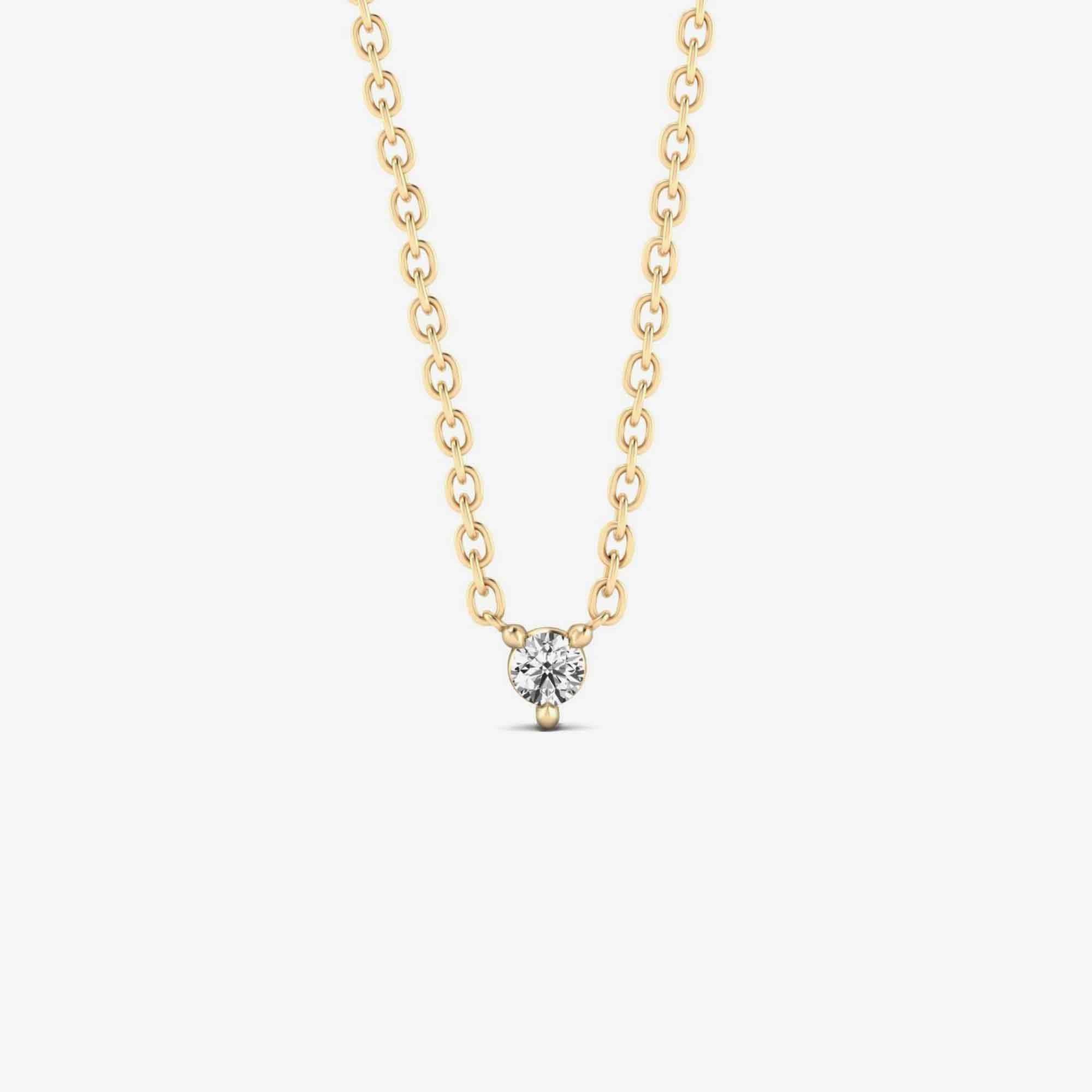 Floating Diamond Pendant Necklace