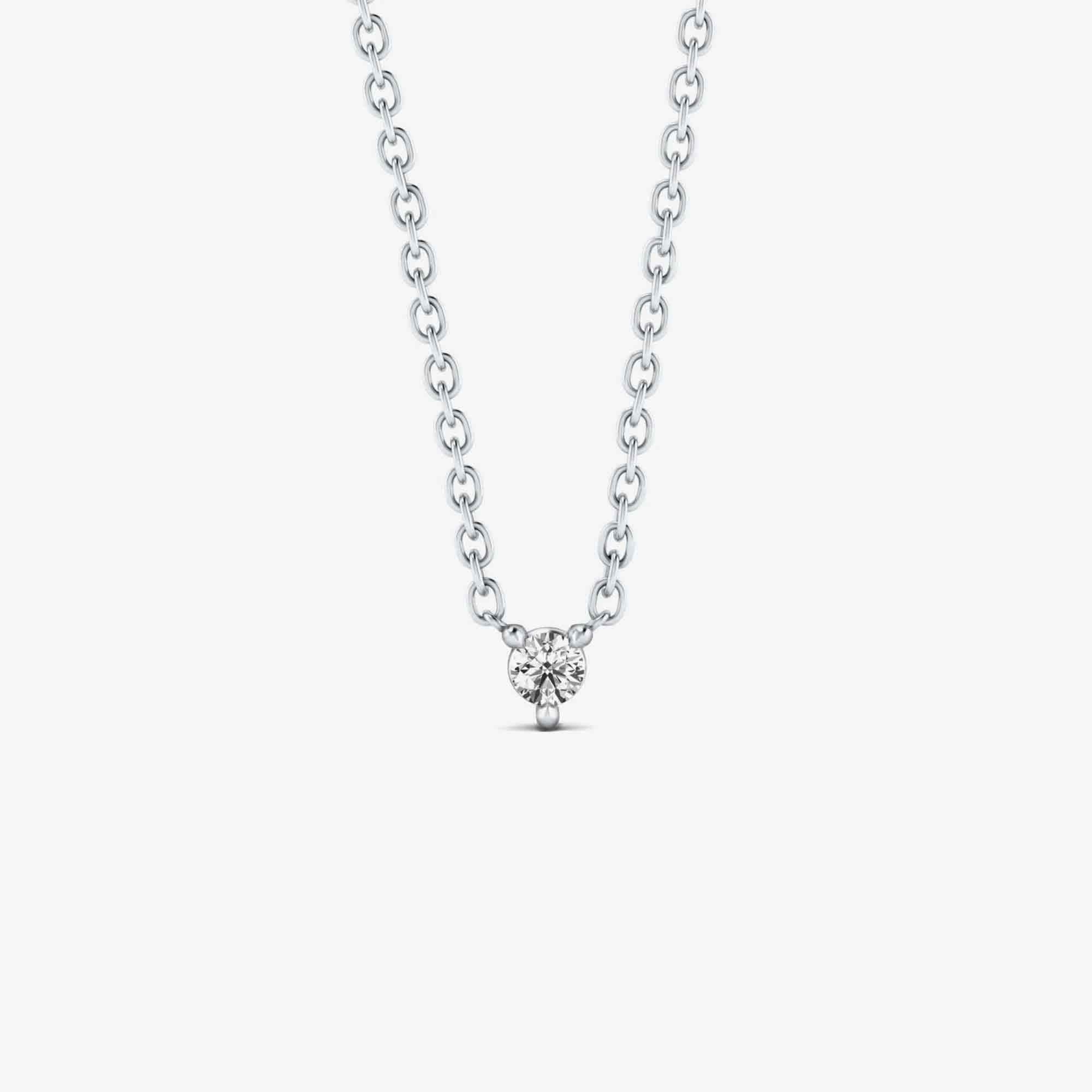 Floating Diamond Pendant Necklace