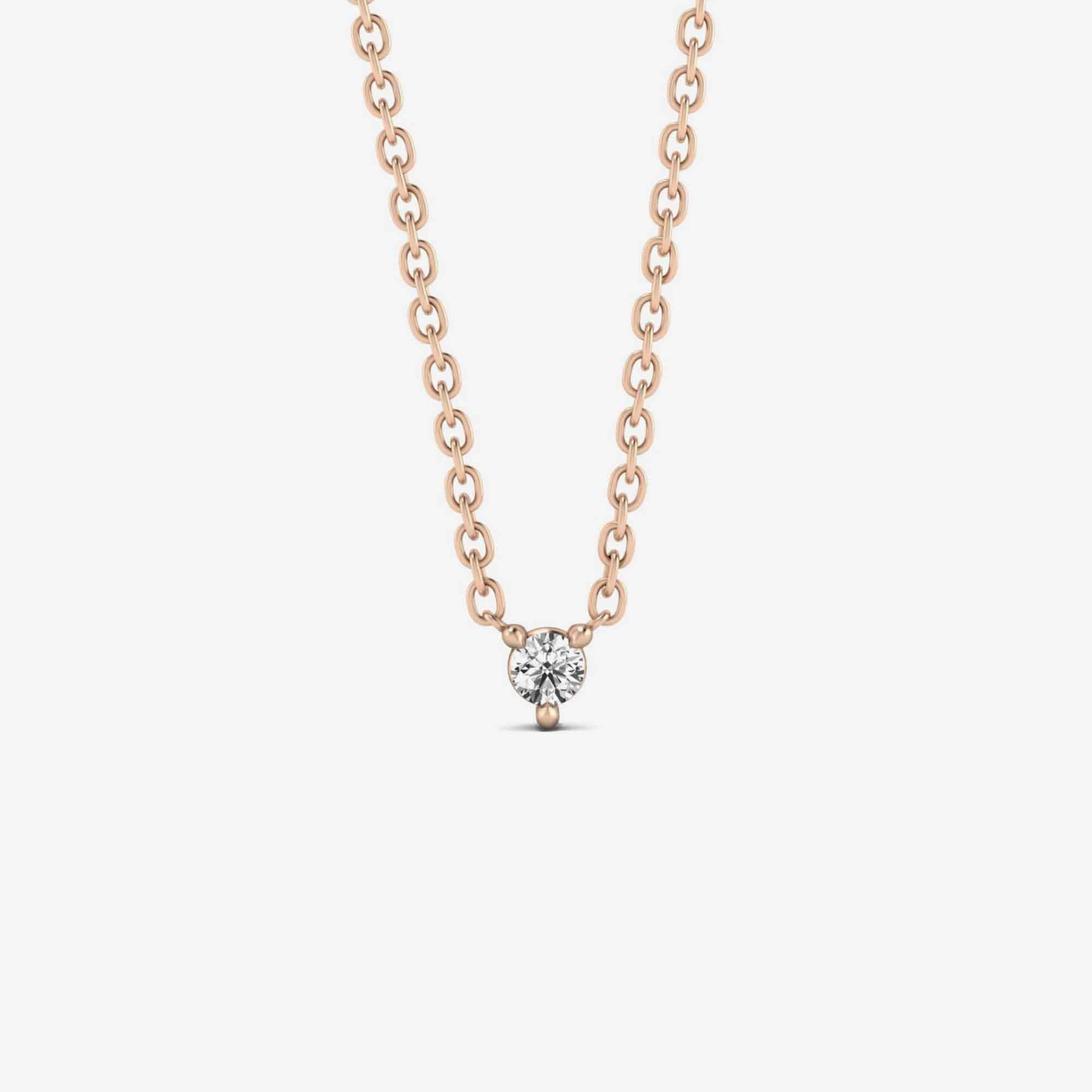 Floating Diamond Pendant Necklace