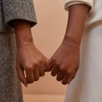 Dainty Interlocking Double Heart Bracelet