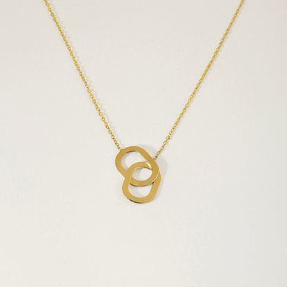 Interlocking Circles Pendant Necklace