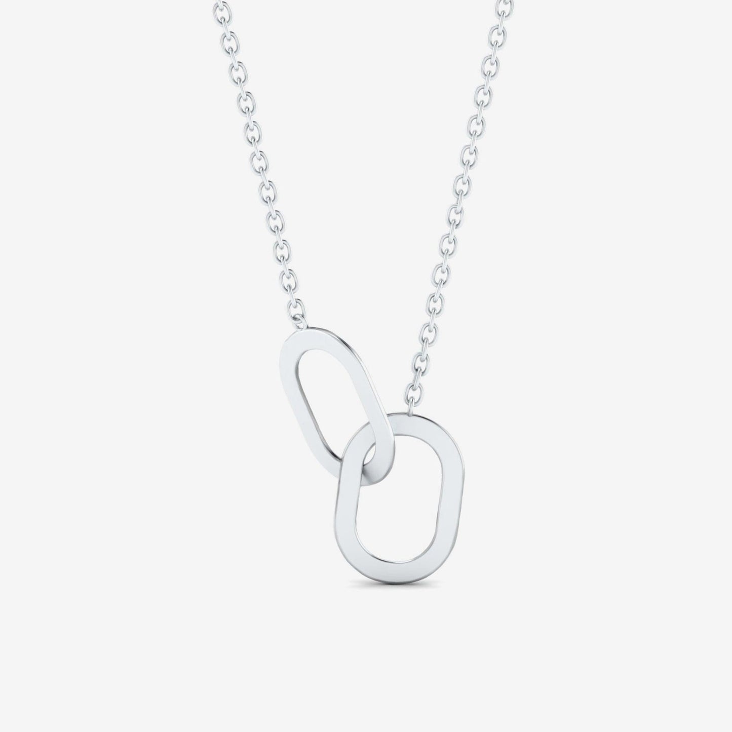 Interlocking Circles Pendant Necklace