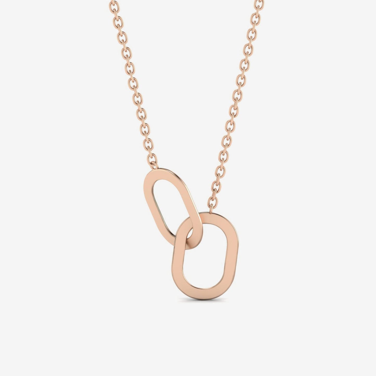 Interlocking Circles Pendant Necklace