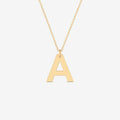 Personalized Classic Script Letter Necklace