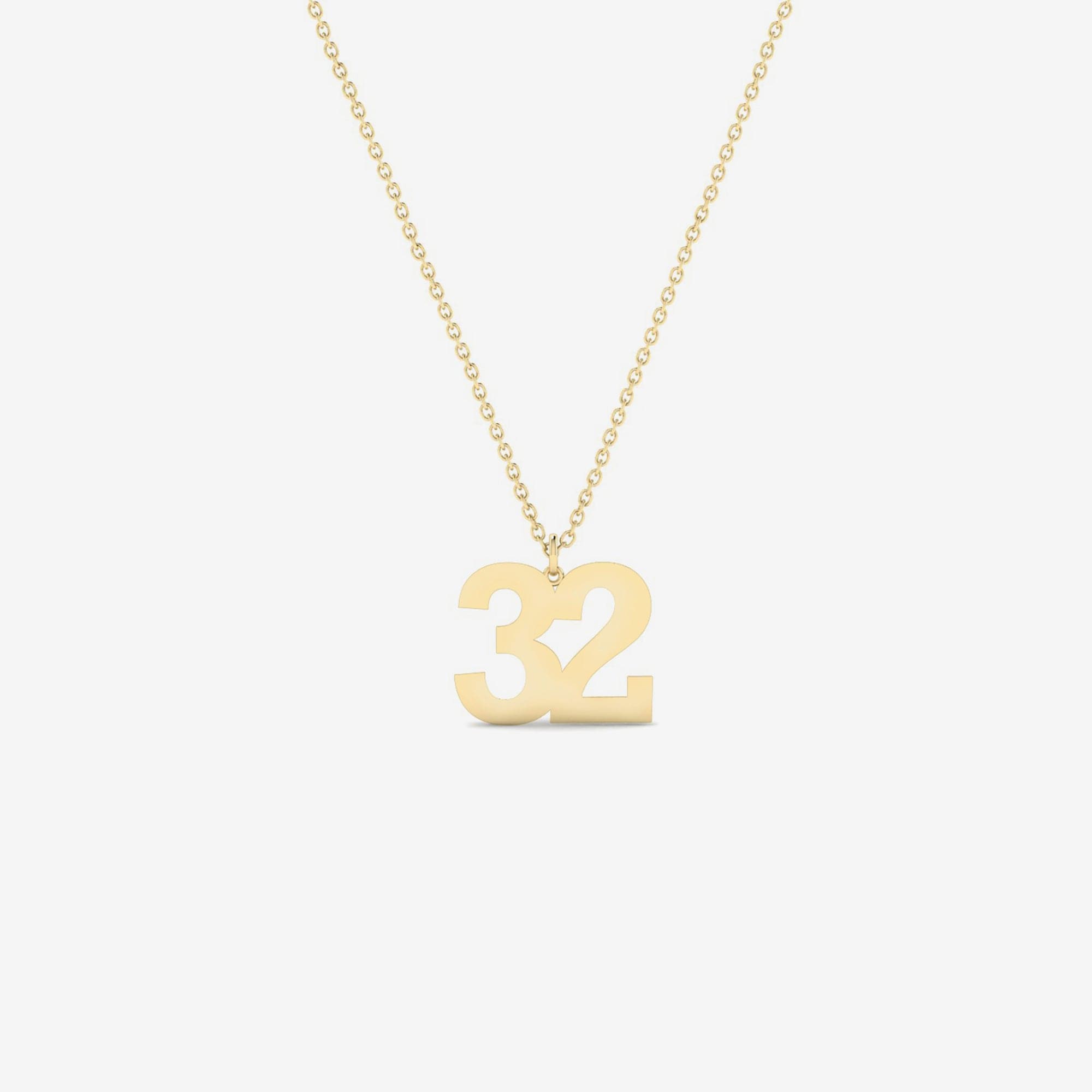 Custom Number Necklace