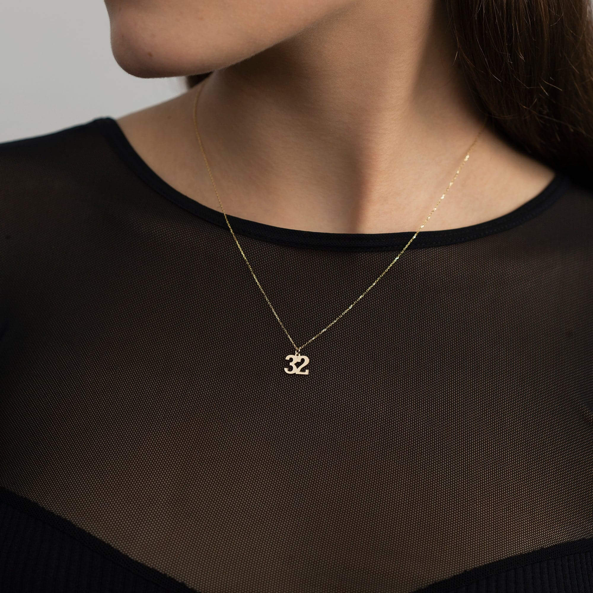 Custom Number Necklace