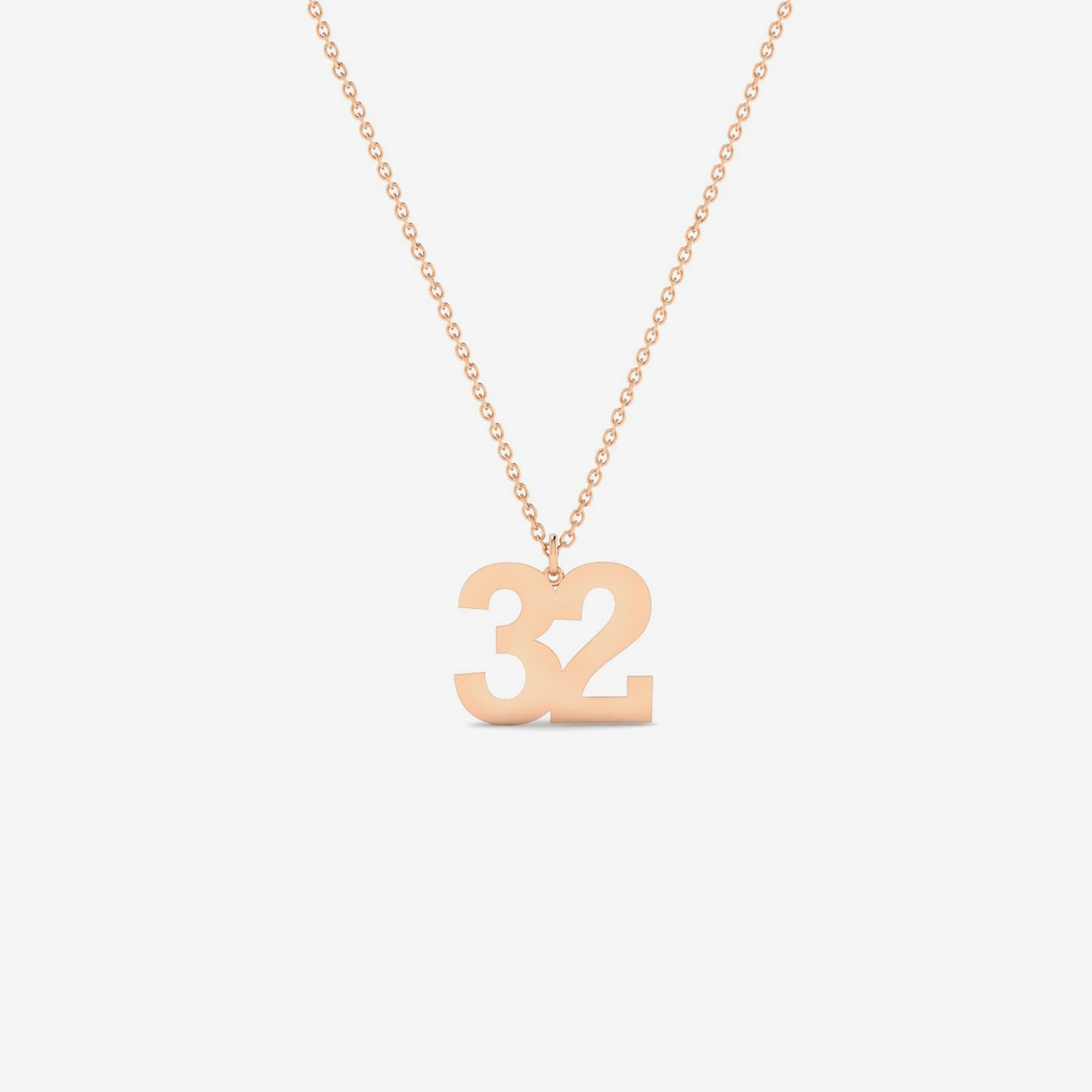 Custom Number Necklace