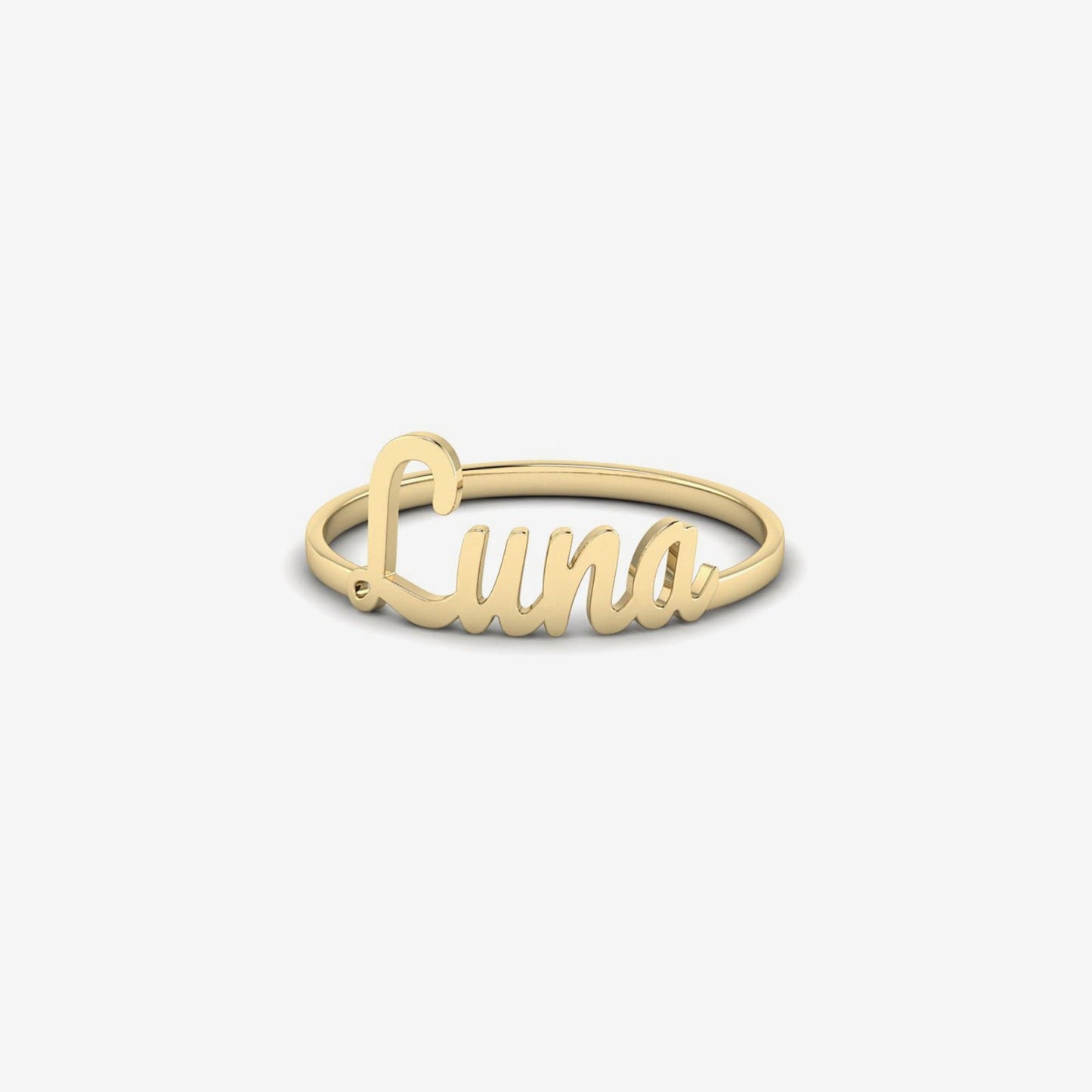 Personalized Name Plate Ring