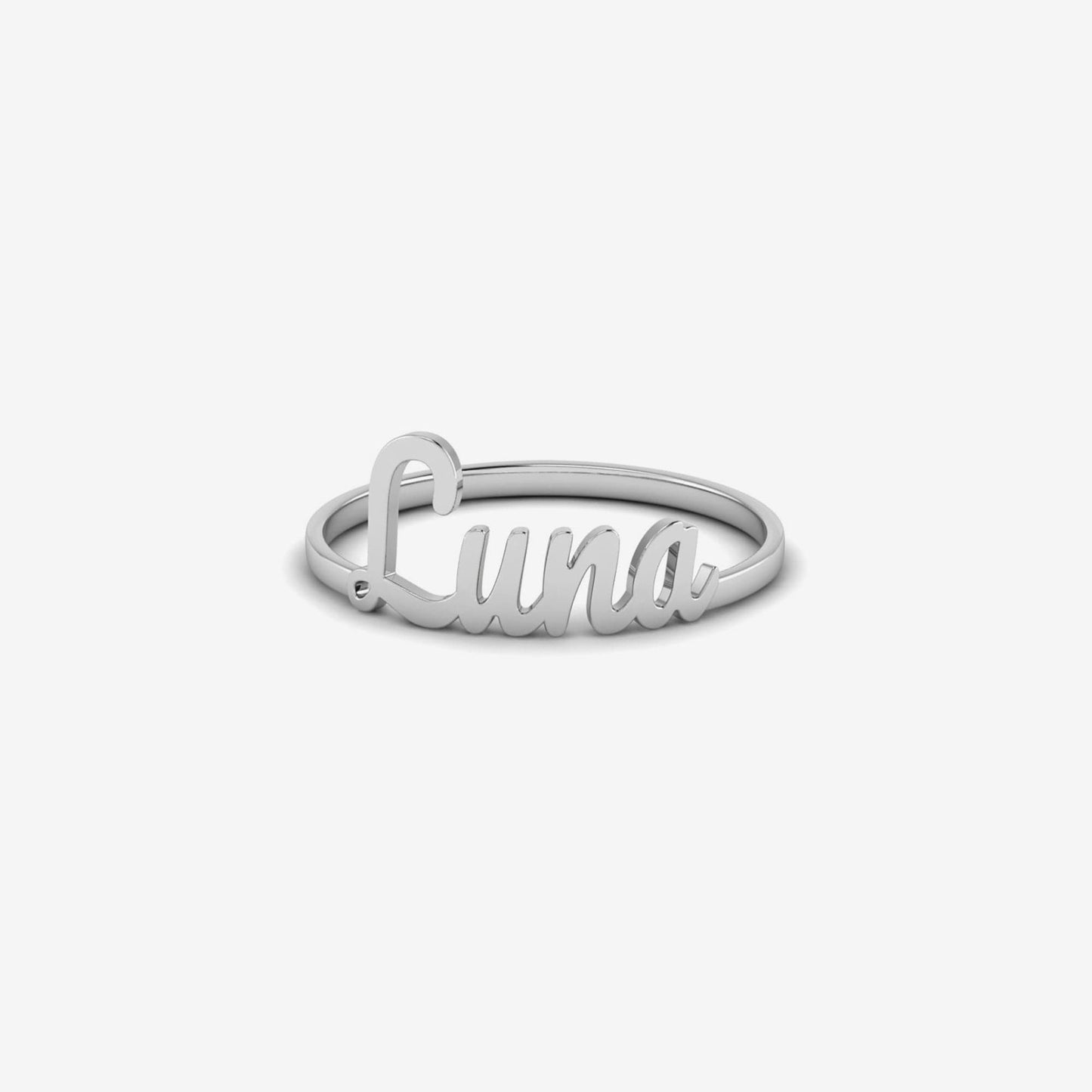 Personalized Name Plate Ring