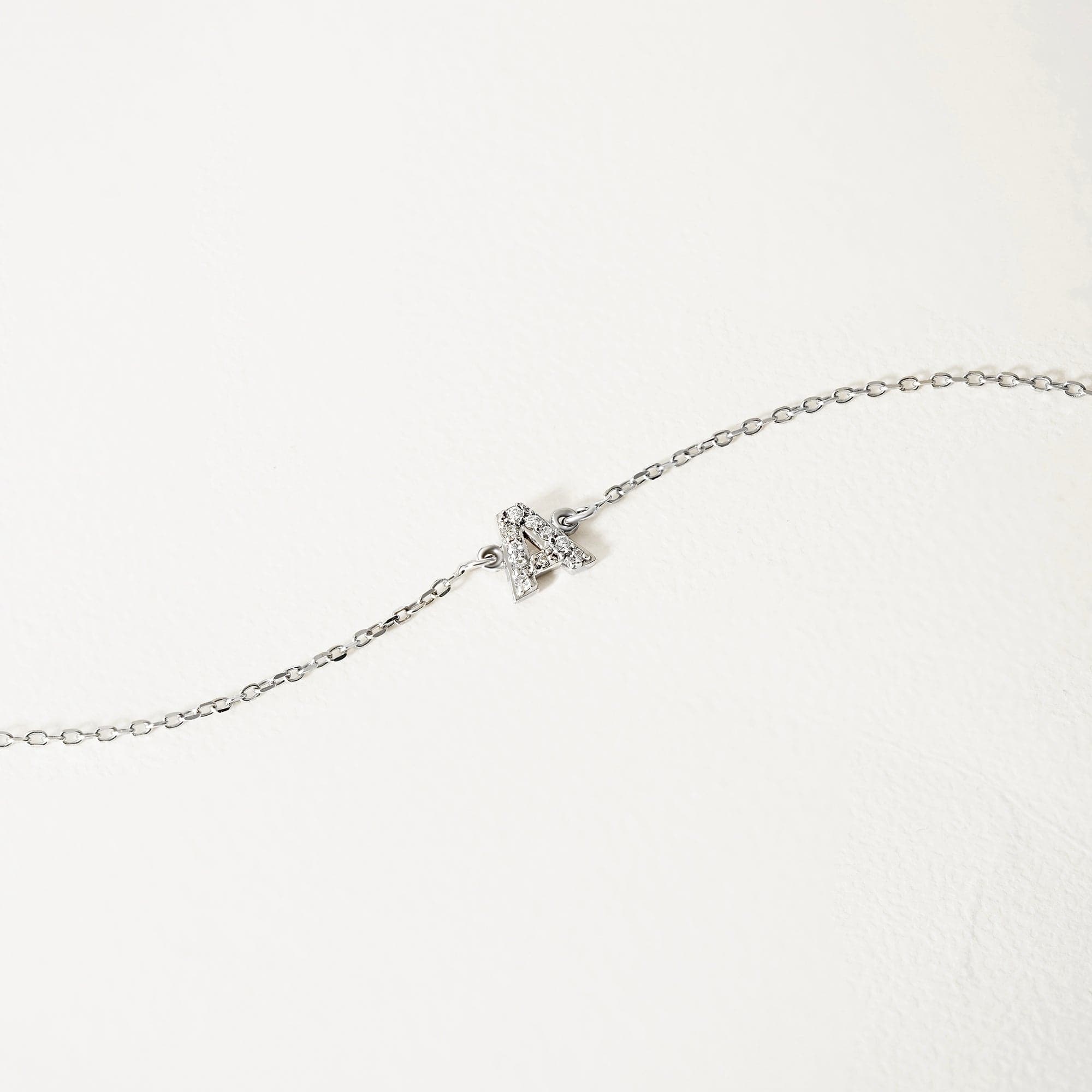 Custom Diamond Initial Bracelet