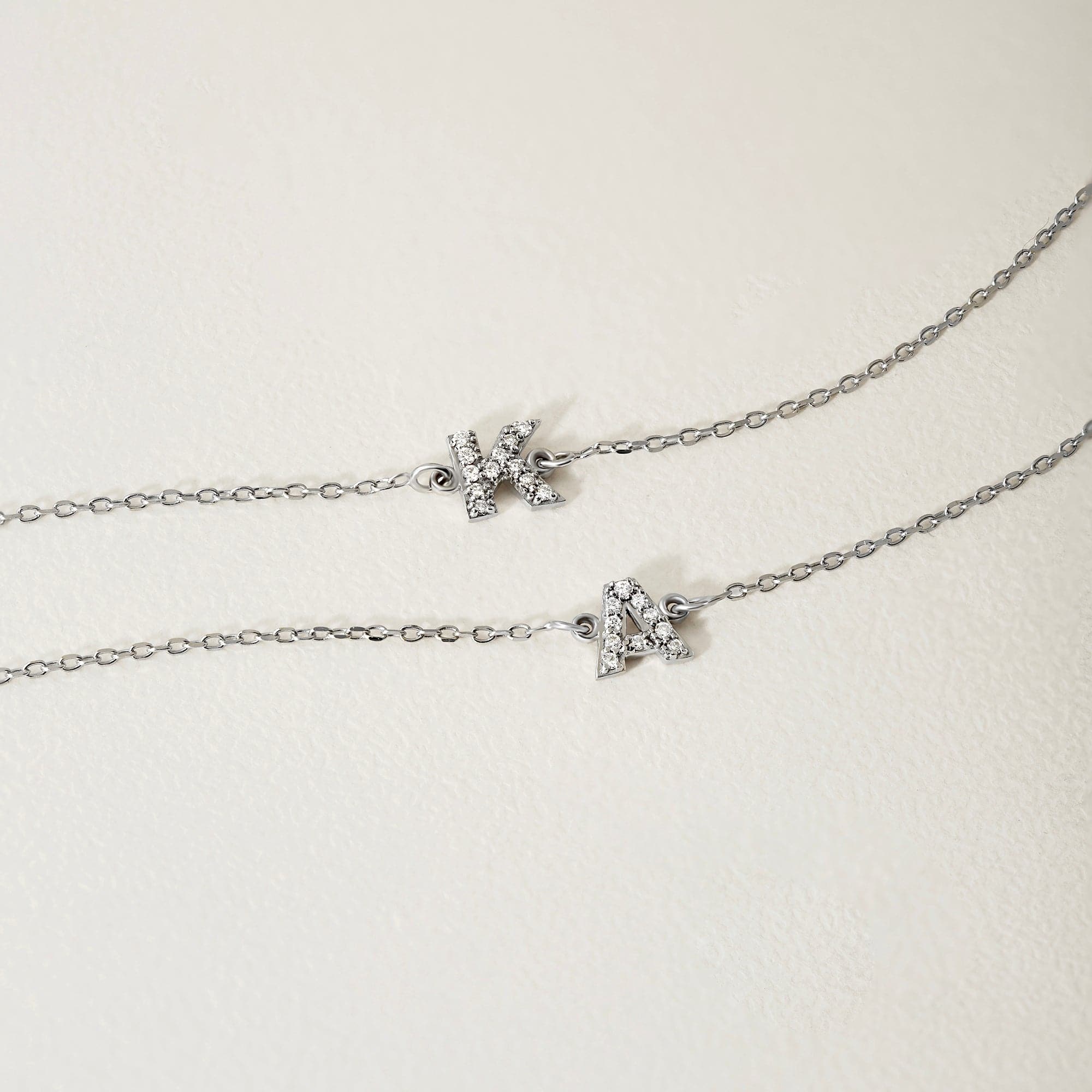 Custom Diamond Initial Bracelet