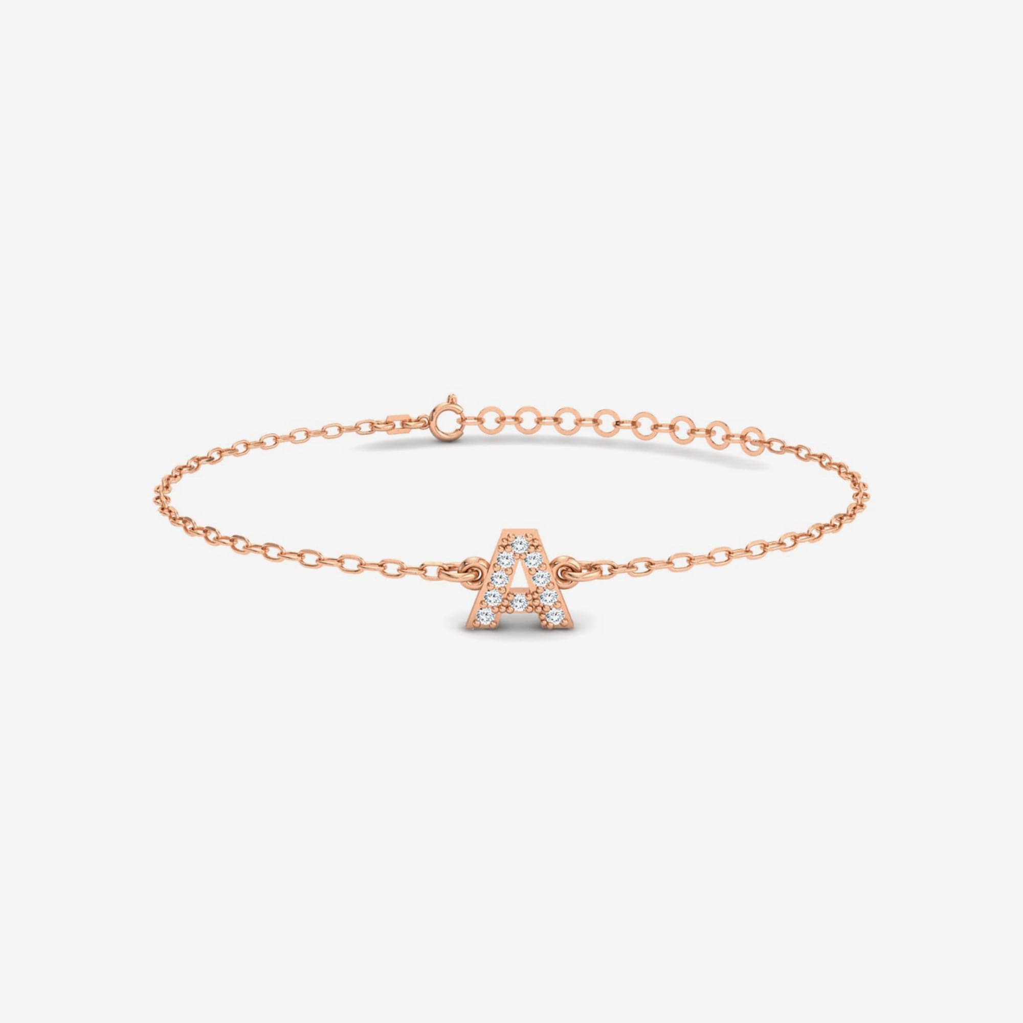 Custom Diamond Initial Bracelet