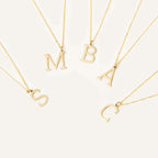 Personalized Dainty Initial Pendant Necklace