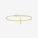 Diamond Cross Bracelet