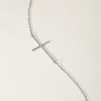 Diamond Cross Bracelet