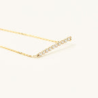 Bezel-Set Diamond Bar Bracelet