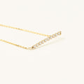 Bezel-Set Diamond Bar Bracelet