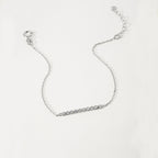 Bezel-Set Diamond Bar Bracelet