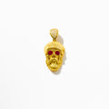 Red Eyed Hip Hop Skull Pendant