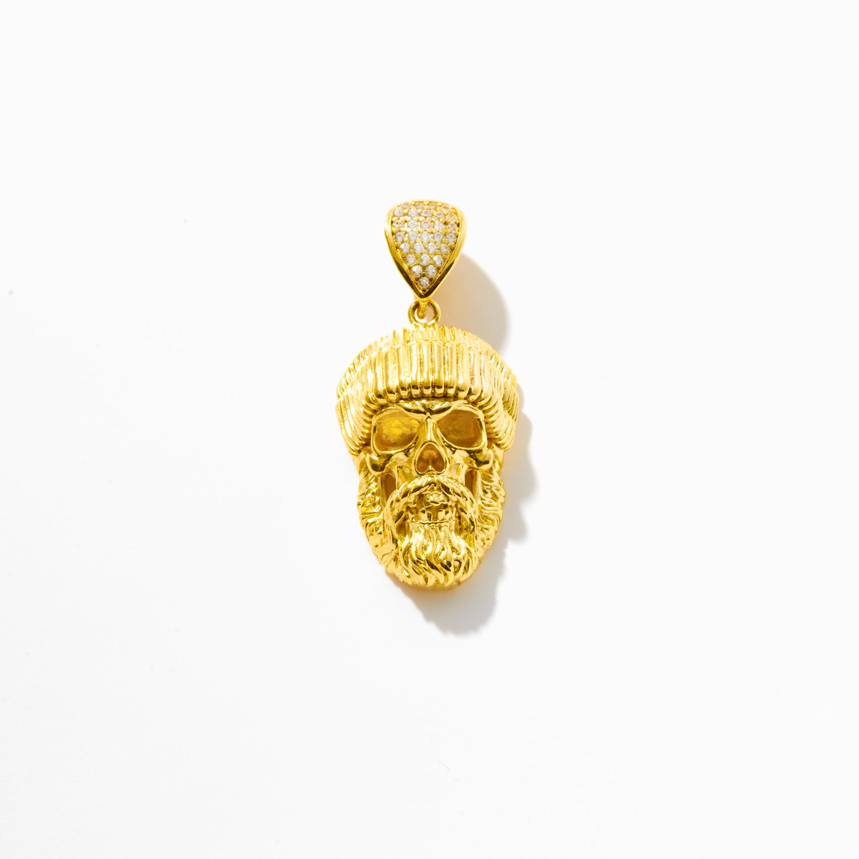 Hip Hop Bearded Skull Pendant