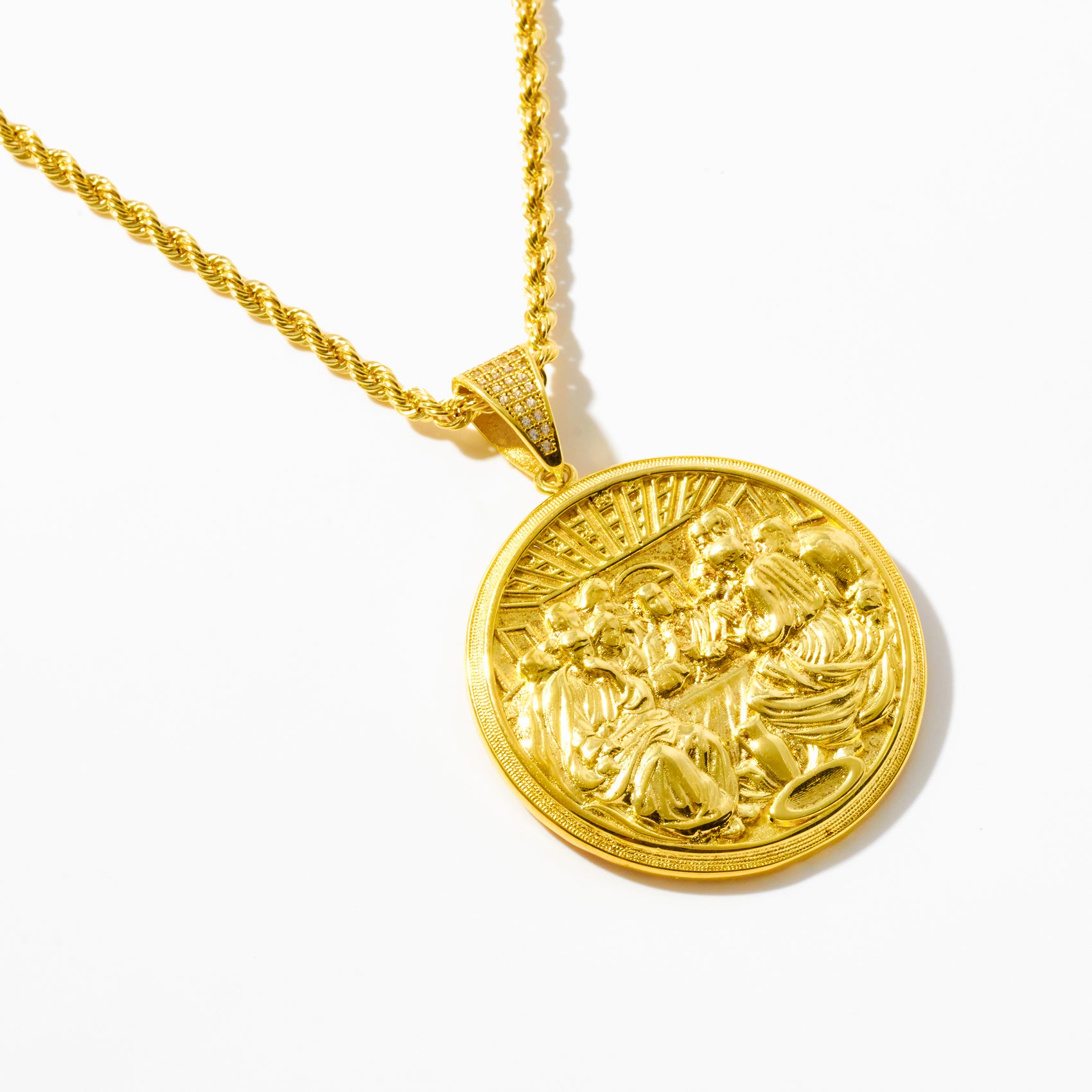 The Last Supper Medallion Pendant