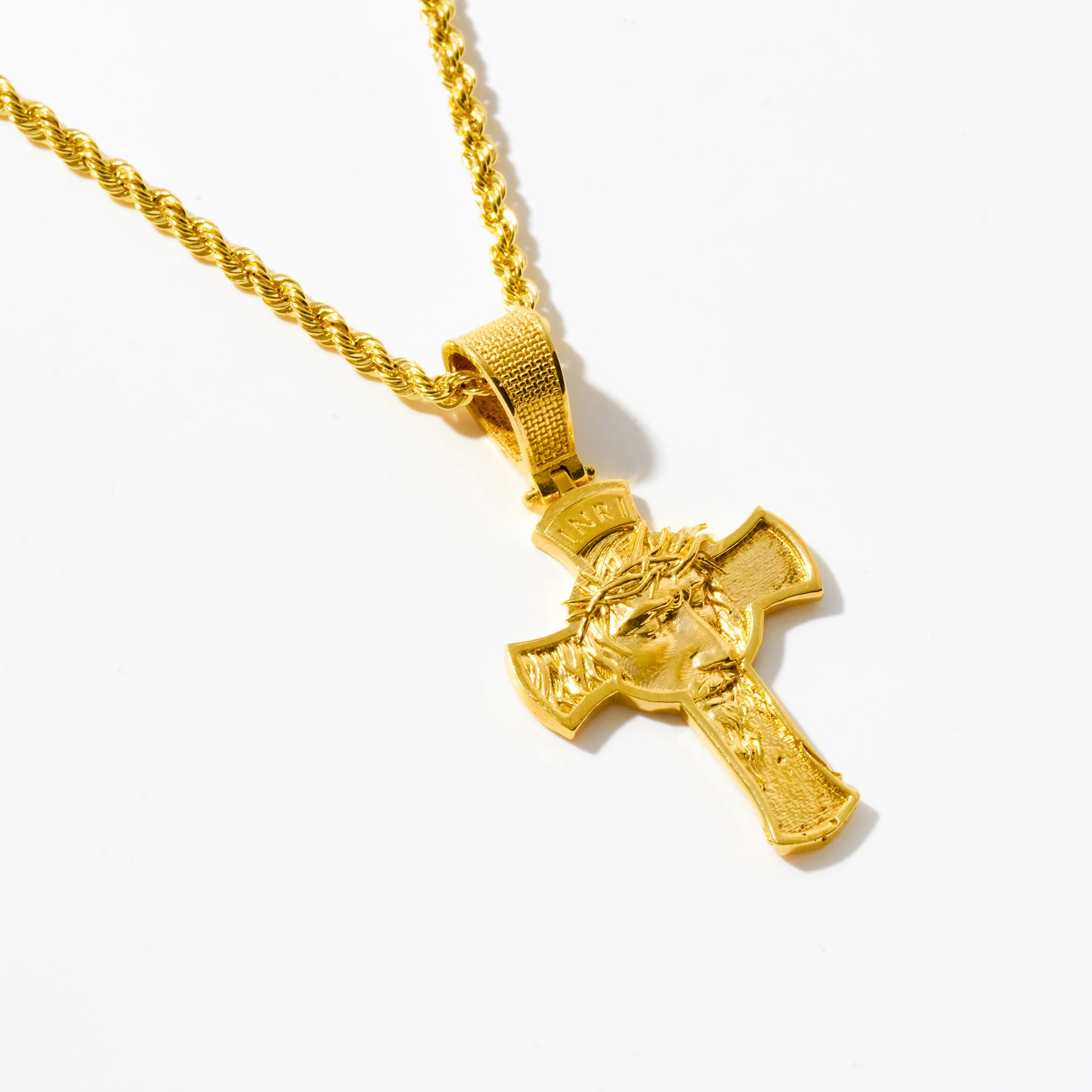 Face of Jesus Cross Pendant