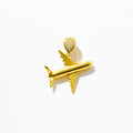 Yellow Gold Airplane Pendant