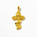 Gold Only God Can Judge Me Cross Pendant