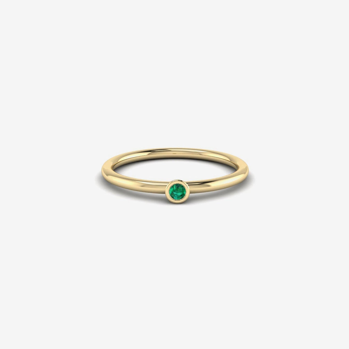 Birthstone Ring in 14K Solid Gold