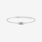 Diamond Pave Evil Eye Bracelet