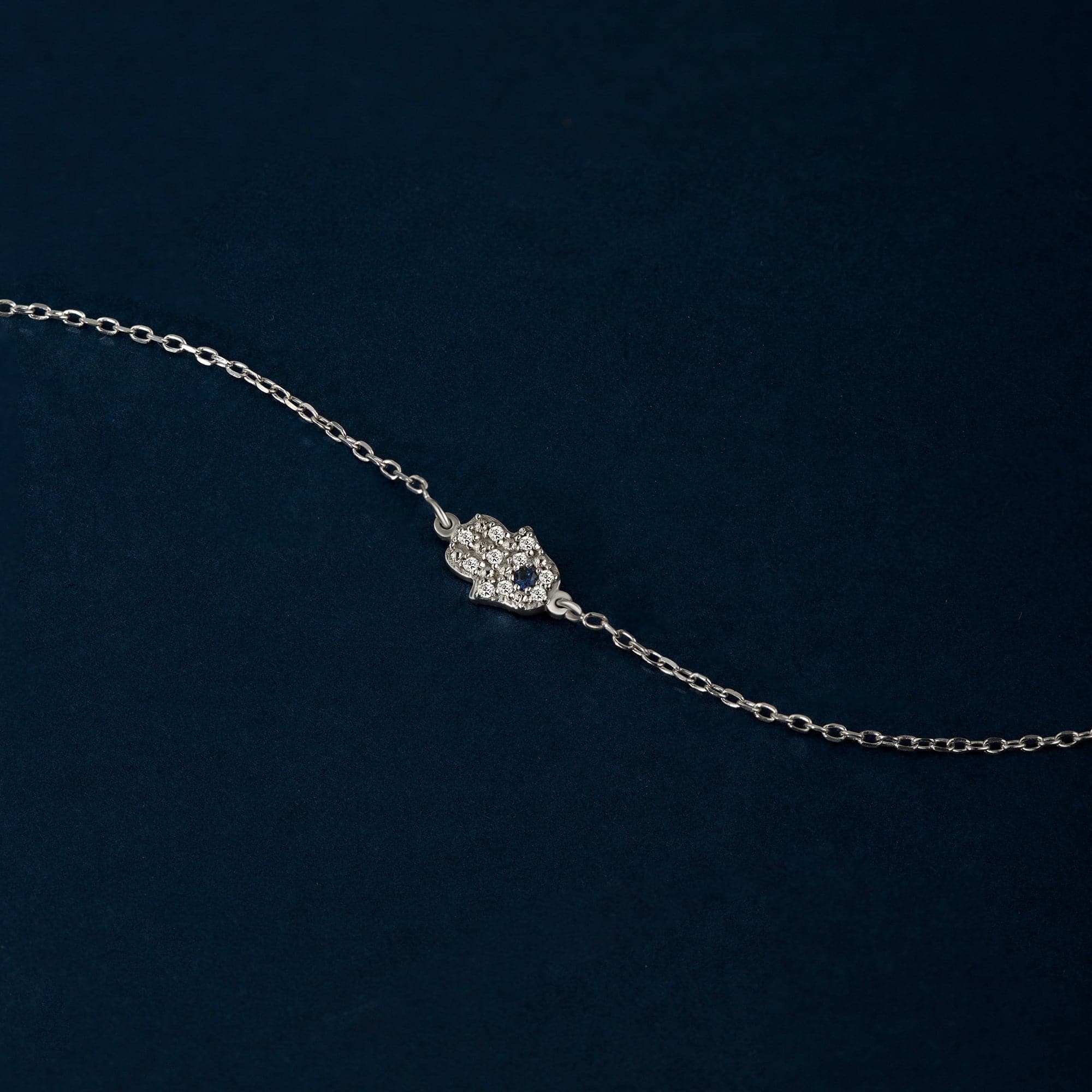 Diamond Pave Hamsa Bracelet