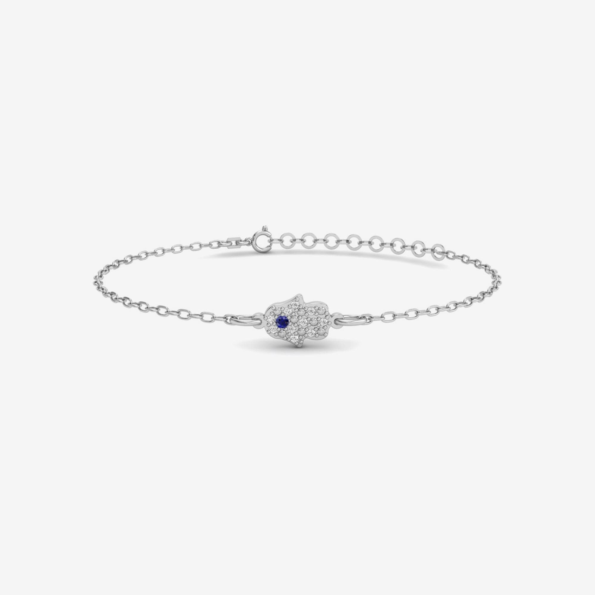 Diamond Pave Hamsa Bracelet