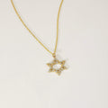 Diamond Star of David Pendant Necklace