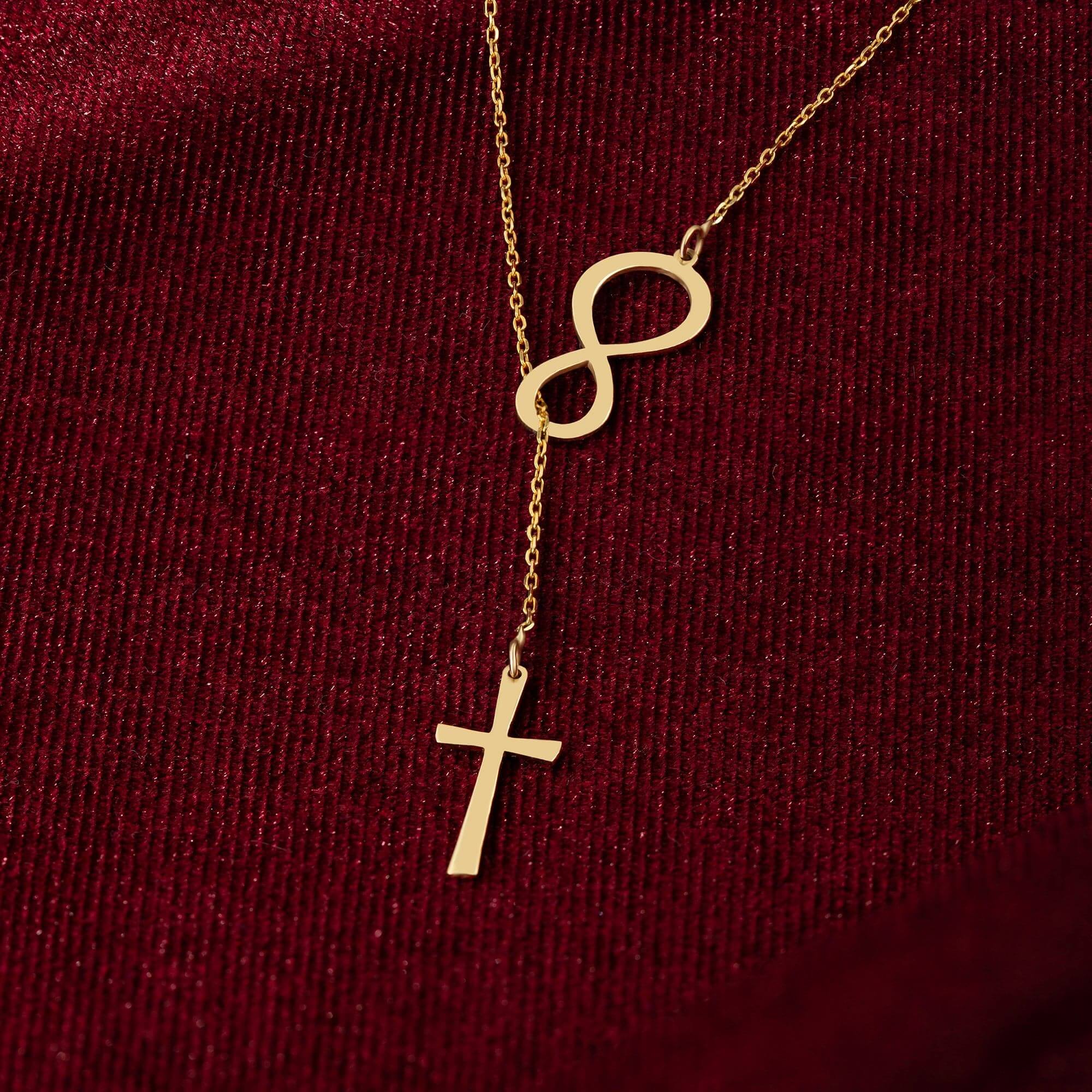 Infinity Cross Necklace