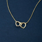 Diamond Double Hearts Necklace
