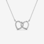 Diamond Double Hearts Necklace