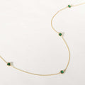 Emerald Station Necklace