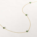 Emerald Station Necklace