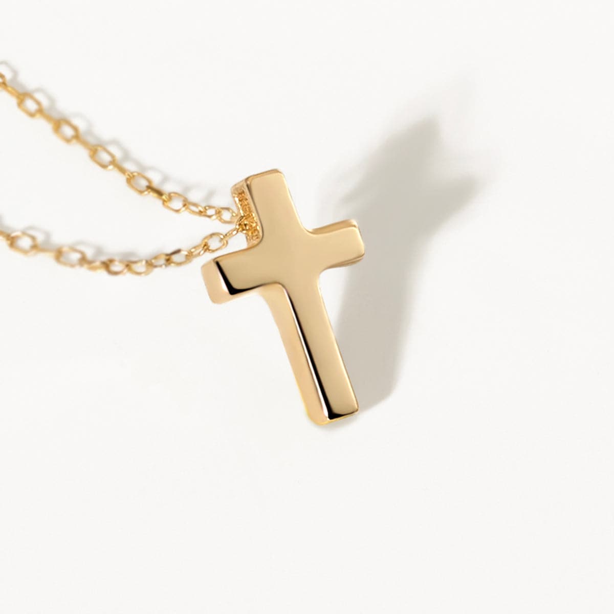 Gelin Tiny Cross Necklace in 14K Gold – Gelin Diamond
